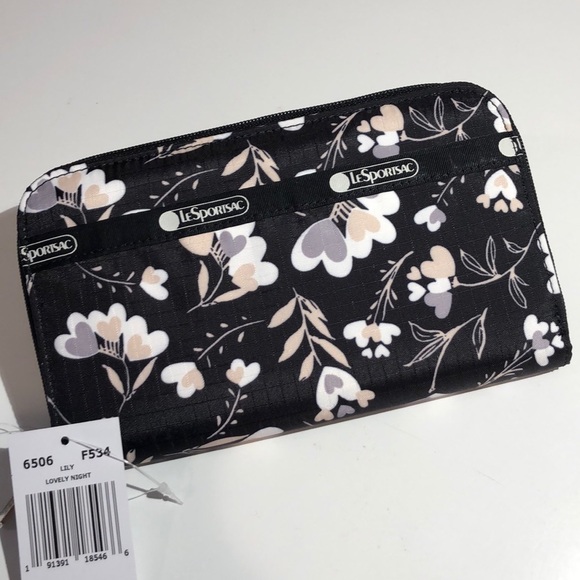 Lesportsac Handbags - NWT LeSportsac Lily Wallet Lovely Night Print